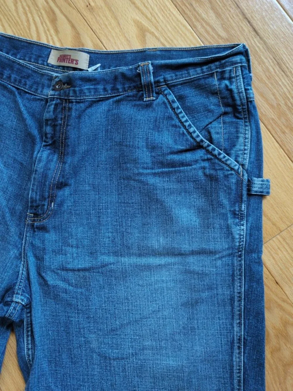VTG Old Navy Painters Jean Shorts Mens 44 Carpenter Baggy Loose Fit Denim Jorts